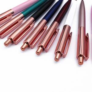 Nouveauté : Stylos à bille en métal rose doré écologiques, personnalisables avec logo, pour usage professionnel et promotionnel - Product Image 4