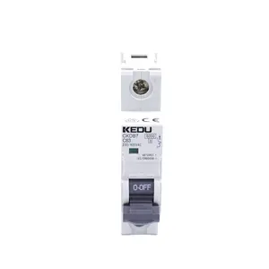 KEDU 1-poliger 6ka 63A MCB Miniatur-Leistungs schalter mit CE CCC VDE