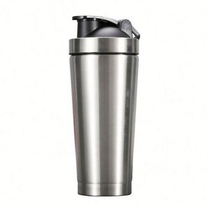 Factory Custom Logo Bpa Free Eco-Friendly Food Grade Protein Insulated Bullet Shape Minimalist Style Stainless Steel <b>Shaker</b> - Product Image 4