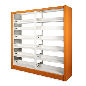 Fournisseur d'usine : <span class=keywords><strong>Bibliothèque</strong></span> métallique et en bois à double face avec rangement pour mobilier de <span class=keywords><strong>bibliothèque</strong></span> scolaire - Product Image 3