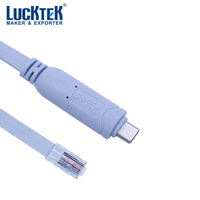Kabel Konsol USB 6 Kaki USB C Ke RJ45 dengan Chip FTDI (Chip RS232) untuk Laptop MacBook