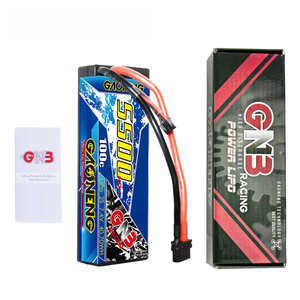 แบตเตอรี่ลิเธียมโพลิเมอร์ GNB GAONENG 5500MAH 2S 7.4V 100C XT60 T EC5 พร้อมสายเชื่อมต่อ สำหรับรถบังคับวิทยุ RC Baot 1:10 1/10 รุ่นปรับปรุง - Product Image 1