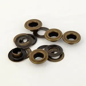 Scarpa rotonda in pizzo in metallo kit di occhielli per banner di abbigliamento di dimensioni diverse 17mm * 27mm * 5mm borsa con occhielli scarpe metallo gro