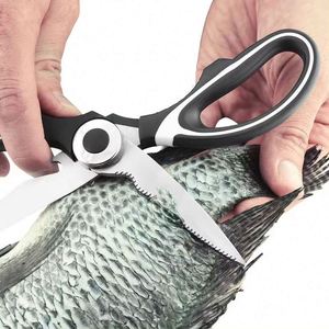 <b>Kitchen</b> <b>Shears</b> Scissors Heavy Duty Meat Scissors Poultry <b>Shears</b> Cooking Purpose Stainless Steel Utility Scissors - Product Image 4