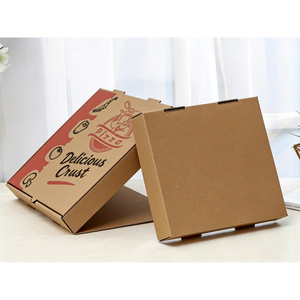 <span class=keywords><strong>Caja</strong></span> de Pizza Kraft Personalizable con Logotipo, Embalaje de Entrega de Alimentos Ecológico Impreso al por Mayor para Restaurantes - Product Image 1
