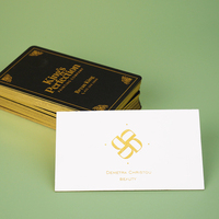 Impresión de Tarjetas de Presentación de Alta Gama, Tarjetas de Visita Blancas Personalizadas con Relieve, Doble Cara, con Logotipo