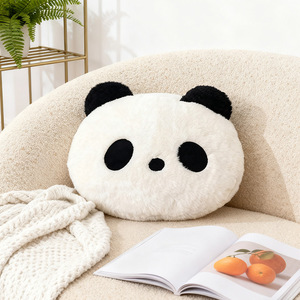 Cute Panda Plush <b>Cushion</b> Soft Stuffed Animal Pillow <b>Fluffy</b> Backrest Seat <b>Cushion</b> for Home Office Gift - Product Image 2