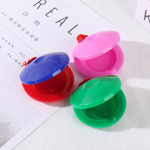 Wholesale Orff Percussion <b>Instrument</b> Colorful Plastic Castanet <b>Musical</b> <b>Instrument</b> Hand Clapper for Music Enlightenment - Product Image 2
