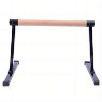 Poignées de musculation et parallettes LEAJOY en bois et métal noir - Design triangulaire, robustes et durables pour une utilisation à domicile, en salle de sport ou en extérieur