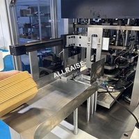 Boîte à hamburger en papier pour gâteau à déjeuner automatique formant la machine à friser Machine à sertir pour boîte à repas Machine à fabriquer des plateaux à fruits