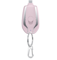 Logo personnalisé porte-clés cadeau d'urgence 1500mah capacité charge rapide ultra portable type C micro usb de secours nouvelle mini batterie externe