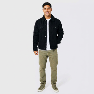 Diseño único Traje de moda Venta caliente Boxy Jeans Chaqueta Mejor artículo Vintage Terry Chaqueta de mezclilla de moda de alta calidad - Product Image 1