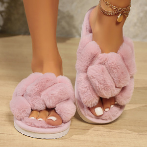 Soffice ciabatte da <span class=keywords><strong>casa</strong></span> soffice Olian <span class=keywords><strong>pantofole</strong></span> da <span class=keywords><strong>donna</strong></span> in pelliccia sintetica alla moda <span class=keywords><strong>pantofole</strong></span> in pelliccia - Product Image 5
