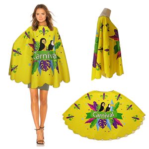 Benutzer definierte Unisex Mardi Gras <span class=keywords><strong>Deluxe</strong></span> Cape Party Kostüm Stage Performance Umhang für Fat Tuesday Parade Party - Product Image 6