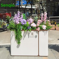 Jardinière décorative haut de gamme pour fleurs artificielles et plantes vertes, combinaison de plantes paysagères pour fenêtre