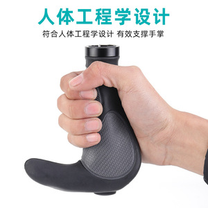 Poignées de guidon de vélo de montagne ergonomiques Antuke, en caoutchouc butyle noir, confortables, à double verrouillage, pour accessoires de cyclisme - Product Image 3