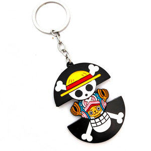 6 Modelli di Portachiavi in Metallo Stile Giapponese, Design Anime Cartoon, Portachiavi Luffy Zoro, Accessori in Metallo - Product Image 3