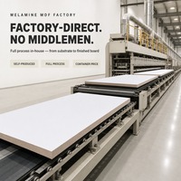 Vente directe de panneaux en provenance d'usines chinoises, vente en gros de panneaux de fibres à densité moyenne mélaminés pour les importateurs mondiaux