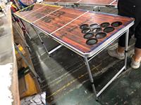8ft Aluminium Lipat Meja Bir Pong Basket Cukup Kokoh