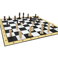 Jeu d'échecs en bois de qualité supérieure, plateau pliable professionnel avec boîte de rangement portable, taille tournoi, pour enfants et adultes, idéal comme cadeau