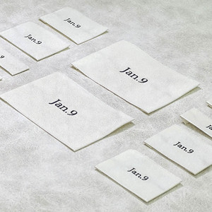 Cao cấp tùy chỉnh <span class=keywords><strong>Damask</strong></span> dệt quần áo nhãn Holographic cổ may thẻ cho quần áo khoác áo khoác Tops-Bao bì cao cấp - Product Image 3