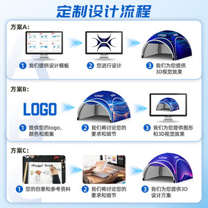 เต็นท์นิทรรศการแบบพับได้ Dacheng Inflatable X-Tent ผ้าตาข่าย PVC ปลดเร็วภายใน 60 วินาที ดีไซน์แบบโมดูลาร์ - Product Image 5
