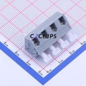 KF243-7.5-4P Spring Terminal Block Through hole Component (THT),P=7.5mm Connector 1x4P 7.5mm Gray 4P - Product Image 1