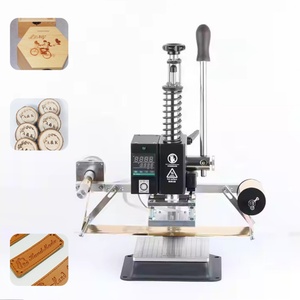 LOGO Hot Stamping Machine for <b>Leather</b> Commercial <b>Leather</b> PVC Logo Hot Foil Stamping Machine - Product Image 1