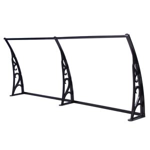 Auvent <span class=keywords><strong>de</strong></span> porte d'entrée avec toiture en polycarbonate eau pluie soleil porte <span class=keywords><strong>abri</strong></span> auvent ombre patio <span class=keywords><strong>jardin</strong></span> fenêtre meubles - Product Image 1