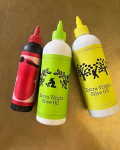 Pphdpe/Pet 250ml 8oz 300ml Mayonaise gia vị bao bì container BBQ Hot Sauce Ketchup salad bóp chai nhựa Dispenser - Product Image 4