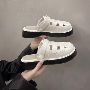 Sandalias de Verano 2025 para <span class=keywords><strong>Mujer</strong></span>, Sandalias Casuales de Ocio para Exteriores, Sandalias Planas para Mujeres Embarazadas, Sandalias Romanas de Moda Estilo Bosque - Product Image 1