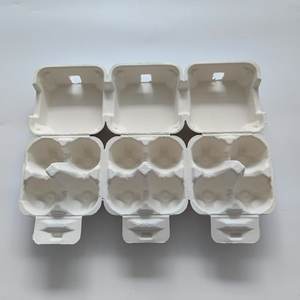 JN New Design Biodegradable Microwave Safe Pulp <b>Paper</b> Reusable Stackable Cardboard <b>Tray</b> for Chicken Egg Packaging - Product Image 3