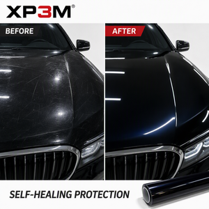 ฟิล์มใสกันรอยรถยนต์ XP3M สีน้ำเงินคริสตัลดำ OEM เงา TPU ความหนา 7.5 มิล ซ่อมแซมตัวเองได้ ป้องกันรอยขีดข่วน ป้องกันสีเหลือง ขนาด 1.52x15 เมตร - Product Image 6