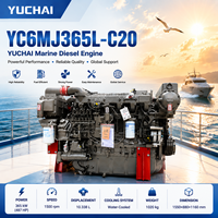 محرك ديزل بحري YUCHAI YC6MJ365L-C20 رباعي الأشواط بقوة 365 كيلوواط لسفن الصيد والسفن التجارية وأسواق المعدات البحرية