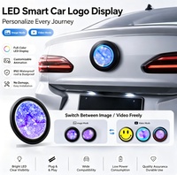 Emblème électronique pour voiture BMW, écran LED dynamique intelligent, badge de voiture, écran rond, accessoires de voiture