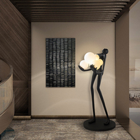 Lampadaire sur pied LED moderne en verre, style industriel vintage, design américain, personnalisé par les fabricants