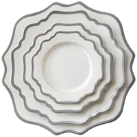 De tournesol en gros porcelaine rose or plaques de chargeur de mariage
