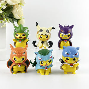 6 pz/set <span class=keywords><strong>di</strong></span> vendita calda scatola cieca Action Figure 6 stili Poke-mon Bulbasaur Psyduck Mini figura scatola cieca <span class=keywords><strong>Pikachu</strong></span> - Product Image 1