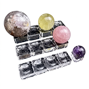 ฐานวางแก้วคริสตัลขัดเงา Pellocci สำหรับหินบำบัด ของตกแต่งบ้านทันสมัย ขายส่ง - Product Image 1