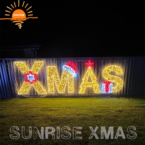 Gran oferta, adorno de Navidad, LED, señal de camino Solar, luces de estaca, luces de bastón de caramelo de Navidad - Product Image 4