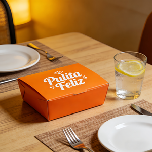 Factory Direct Custom Size Food Cartons with Your Logo Print Biodegradable Fast Food Delivery Boxes - Product Image 3