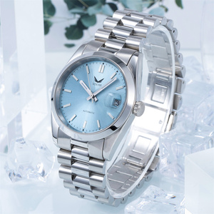 Dial luminoso clásico tendencia hombres y mujeres impermeable Luxus Uhr Logo personalizado bebé azul Vdear reloj automático hombres - Product Image 1
