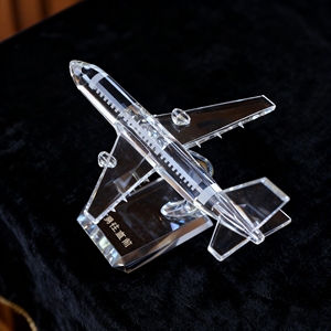 Nórdico creativo hogar transparente cristal avión decoración ornamento moderno Simple modelo habitación <span class=keywords><strong>vino</strong></span> gabinete Decoración - Product Image 1