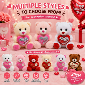 Orsacchiotto di Peluche con Cuore Ricamato, Produzione Diretta all'Ingrosso, Personalizzabile OEM per Regalo di San Valentino - Product Image 2