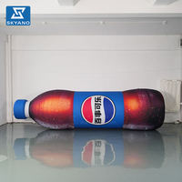 Modèle de bouteille de boisson gonflable simulée sur mesure pour la promotion de marque, publicité d'événements en plein air, accessoire publicitaire