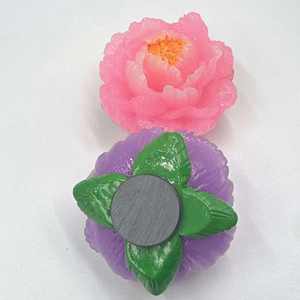 Fleur de pivoine de Luoyang en résine 3D écologique, souvenir créatif et personnalisé pour réfrigérateur, cadeau touristique de la ville - Product Image 5