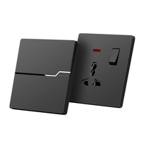 Markdown Vente Style Rétro UK Standard Prise Murale Chine Commutateurs Prises Smart Life App Écran Tactile Étanche Unipolaire 4 voies