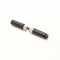 Connecteur industriel M12 étanche IP67/IP68 ODM/OEM en cuivre mâle/femelle, câble moulé en métal et plastique pour applications d'alimentation