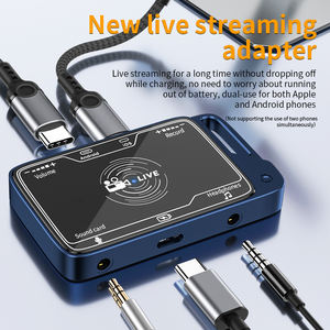 Convertitore di schede audio convertitore in diretta per Apple Android 2 in 1 adattatore di trasmissione Live di tipo C - Product Image 5