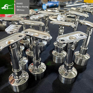 SS304 отливка отшлифованная по индивидуальному заказу цветная отделка Заводская нержавеющая сталь поручень трубчатый кронштейн балконные перила аксессуары стойка - Product Image 3